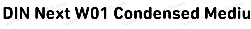 DIN Next W01 Condensed Medium字体转换